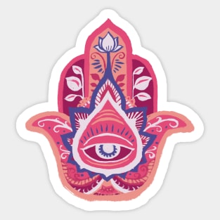 Hamsa Hand - Ruby(July) Sticker